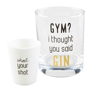 Gin Dof &amp; Shot Glass Set