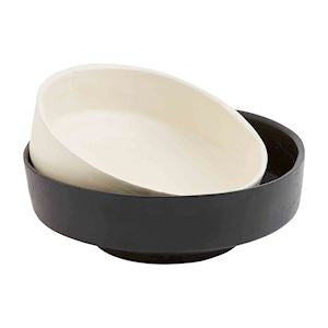 Black &amp; White Bowl Set