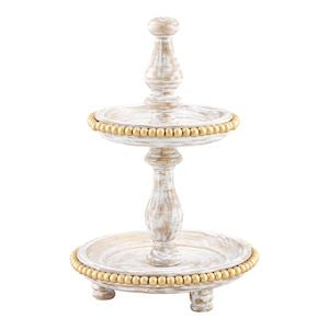 Mini Gold Bead Tiered Server