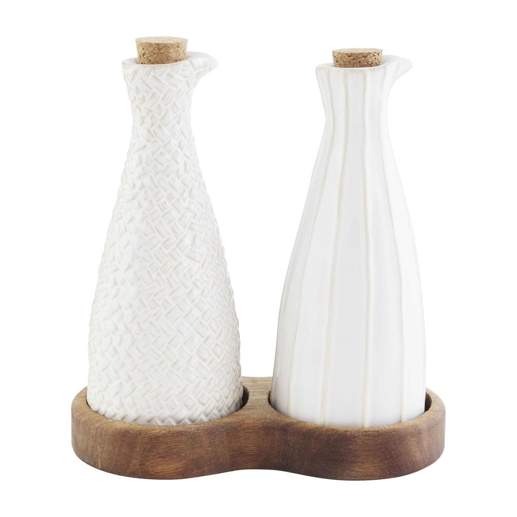 Textured Oil & Vinegar Set
