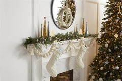 White Pom Tassel Garland