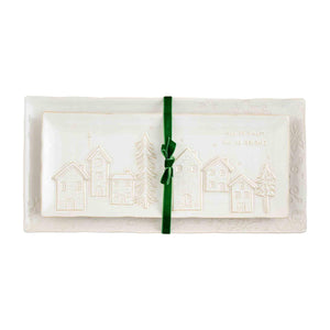 White Christmas Trays
