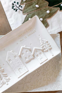 White Christmas Trays