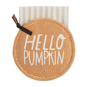 Hello Pumpkin Holder Set