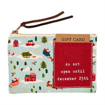 Village Santa Pouch with Gift Card Slot