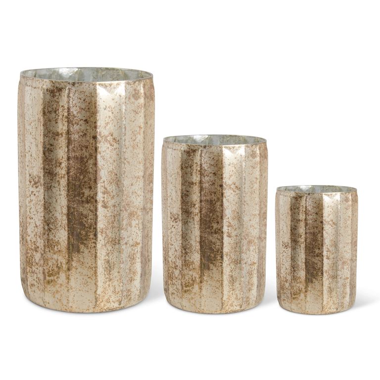 Champagne Mercury Glass Containers