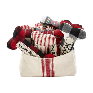 Holiday Dog Bone Squeaker