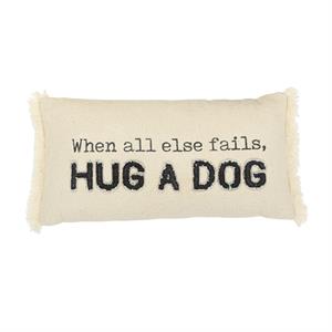 Hug Washed Canvas Dog Pillow