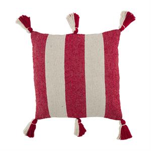 Red Stripes Ponchaa Pillow