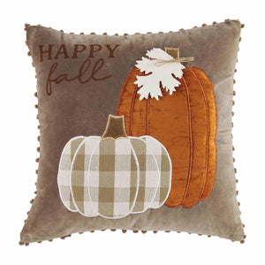 Happy Pumpkin Velvet Pillow