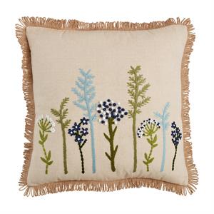 Floral Embroidery Pillow