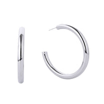 14K Gold Dipped Post Hoop Earrings