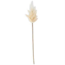 Flocked Cream Pampas Grass Branch
