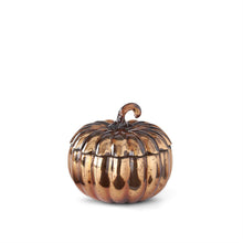 Load image into Gallery viewer, Mercury Glass Pumpkin Candle