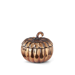 Mercury Glass Pumpkin Candle