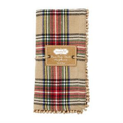 Tartan Pom Trim Napkin Sets