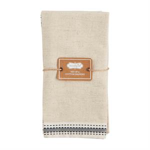 Gray Stripe Napkin Set