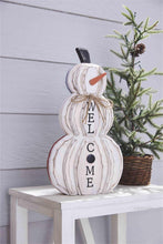 Load image into Gallery viewer, Pumpkin/Snowman Reversible Plaque