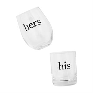 His &amp; Hers Glass Set