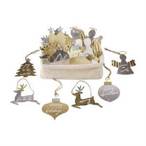 Metallic Sentiment Ornaments