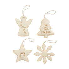 Load image into Gallery viewer, Gold Felt Ornaments