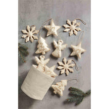 Load image into Gallery viewer, Gold Felt Ornaments