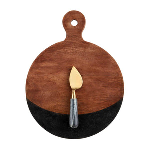 Wood Marble and Wood Board Set