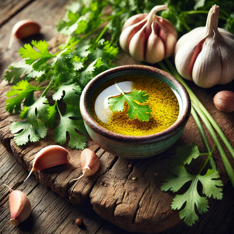 Garlic Cilantro - Infused Olive Oil