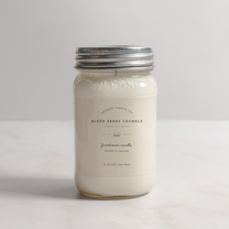 Mixed Berry Crumble - Soy Wax Mason Jar Candle