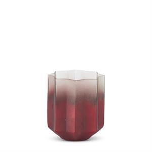 Red Ombre Glass Star Containers