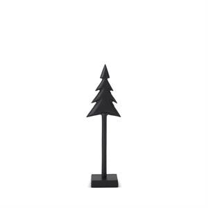Matte Black Metal Christmas Trees on Spindles- 3 sizes
