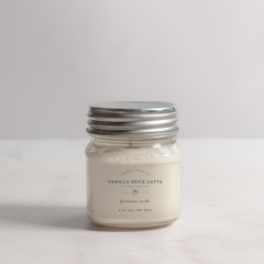 Vanilla Spice Latte - Soy Wax Mason Jar Candle