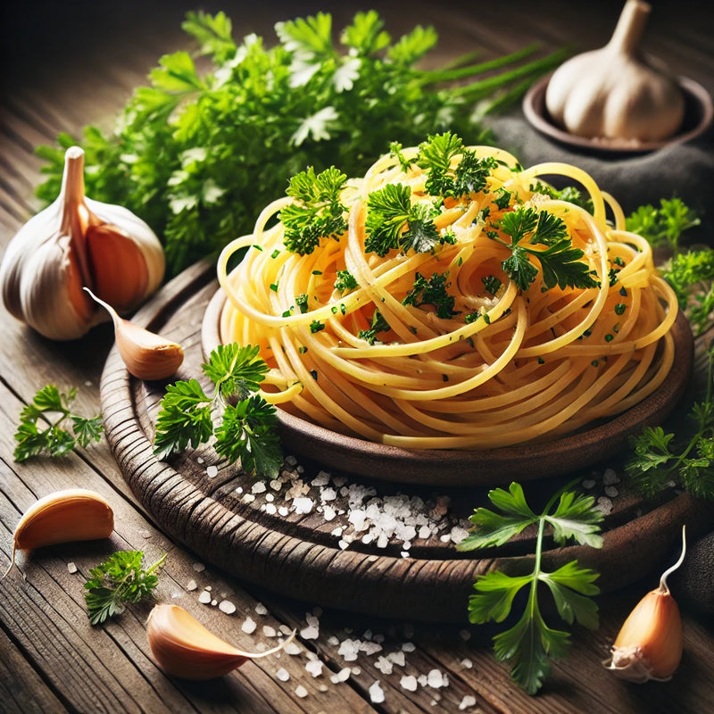 Roasted Garlic and Parsley Linguini Pasta