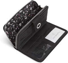 Vera Bradley RFID Turnlock Wallet Black