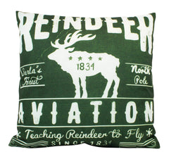 Reindeer Green Pillow