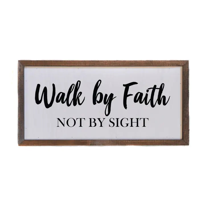 Walk By Faith Spiritual Wall Art