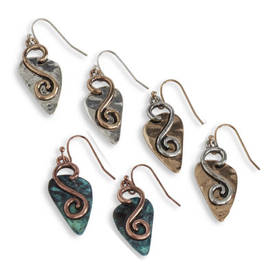 Abstract Scrolled Earrings