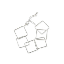 Open Square Link Chain Bracelet