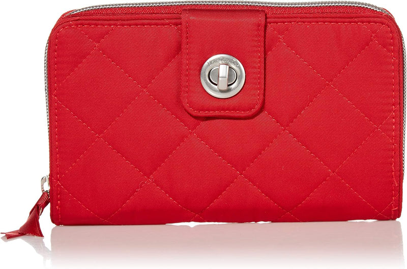 Vera Bradley RFID Turnlock Wallet Cardinal Red