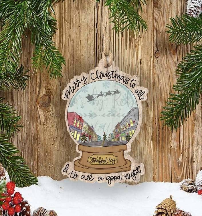 Casey Town Snowglobe Ornament