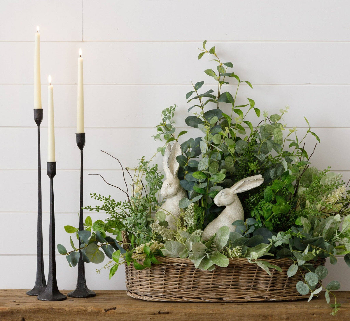 Black Iron Candle Holders