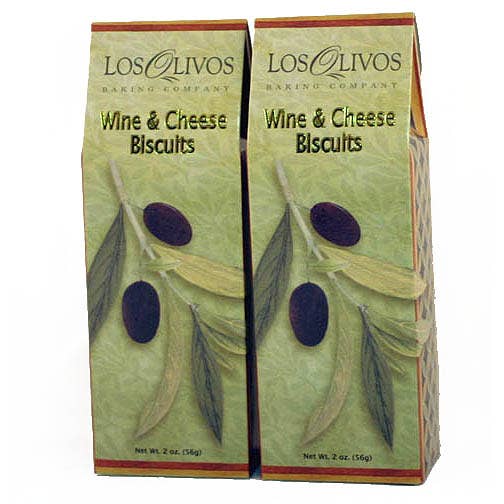 Los Olivos Wine & Cheese biscuits 2 oz