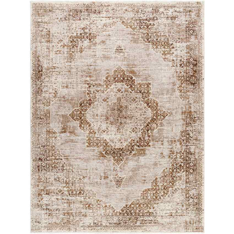 Cagney Traditional Dark Brown Area Rug