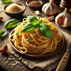 Roasted Garlic & Basil Linguine Pasta