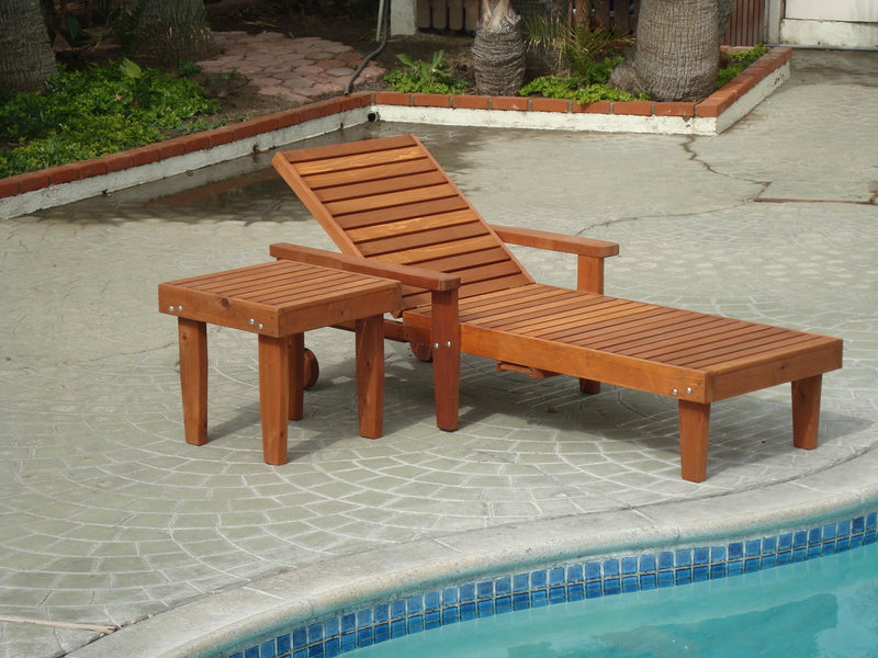 Summer Redwood Chaise Lounge