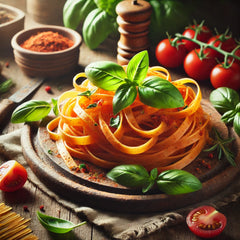 Tomato Basil Fettuccine Pasta