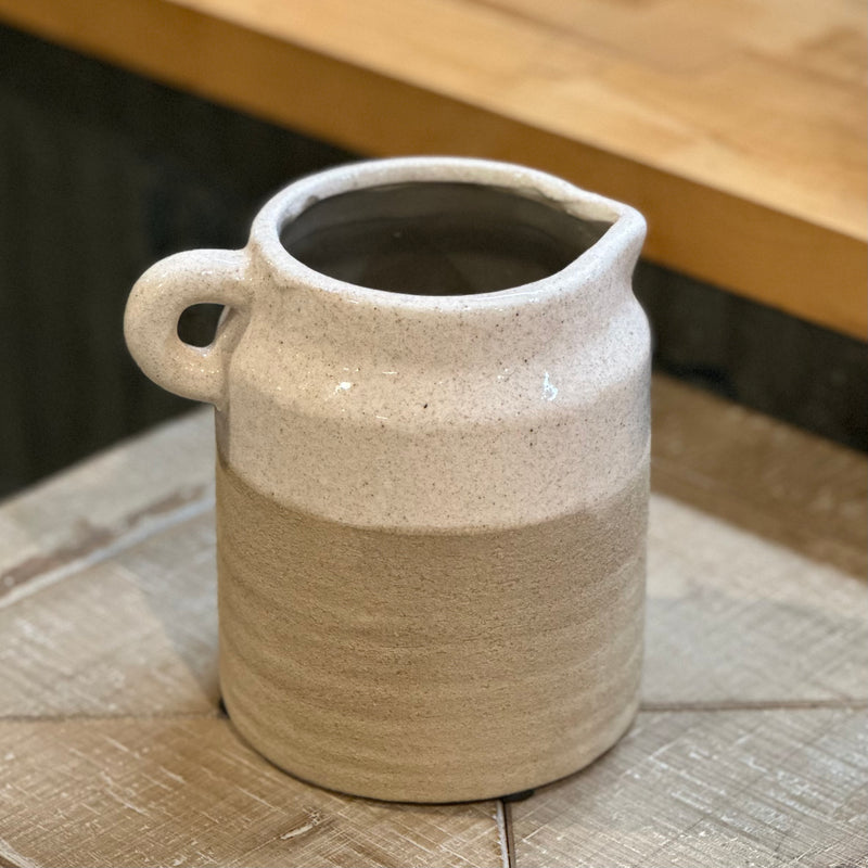 Stoneware Speckled Pitcher