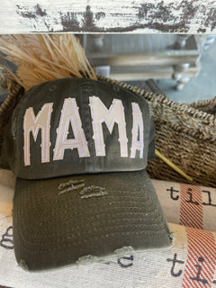 Distressed MAMA Hat