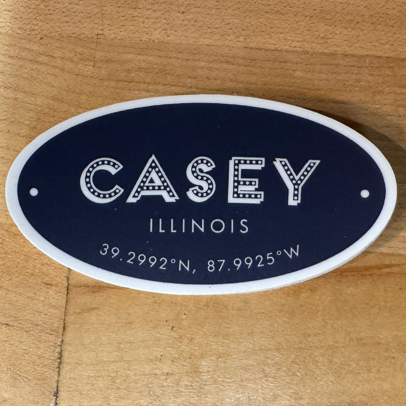 Casey Coordinates Sticker