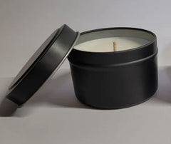 Wildflower - Cotton Wick, OTM Black Tin Candle